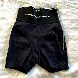 Alexander Wang Logo Elastic Bike Shorts